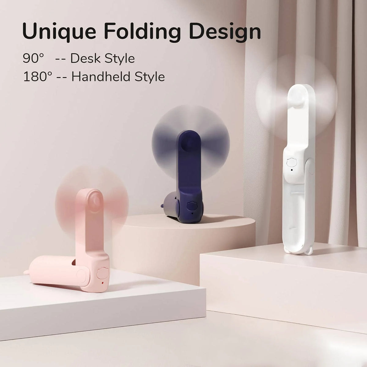 Foldable USB Rechargeable Handheld Mini Fan