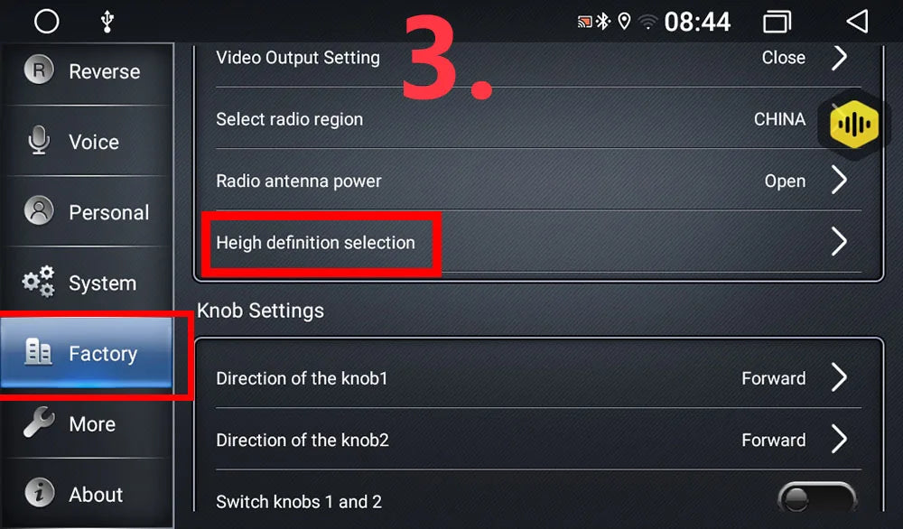4K AHD 1080P 360 Panoramic Camera Set for Android Auto Radio