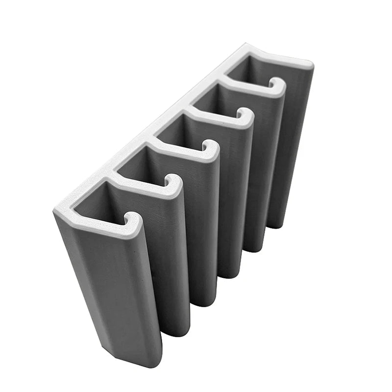 Suporte para tampas de recipientes de alimentos com cinco ranhuras