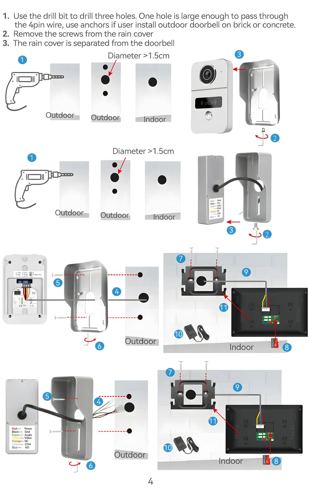 7 Inch Tuya Smart Wifi Video Entry Phone Intercom System 1080P Wireless Home Video Doorphone Doorbell RFID Card Unlock Apartment Spy-shop.com