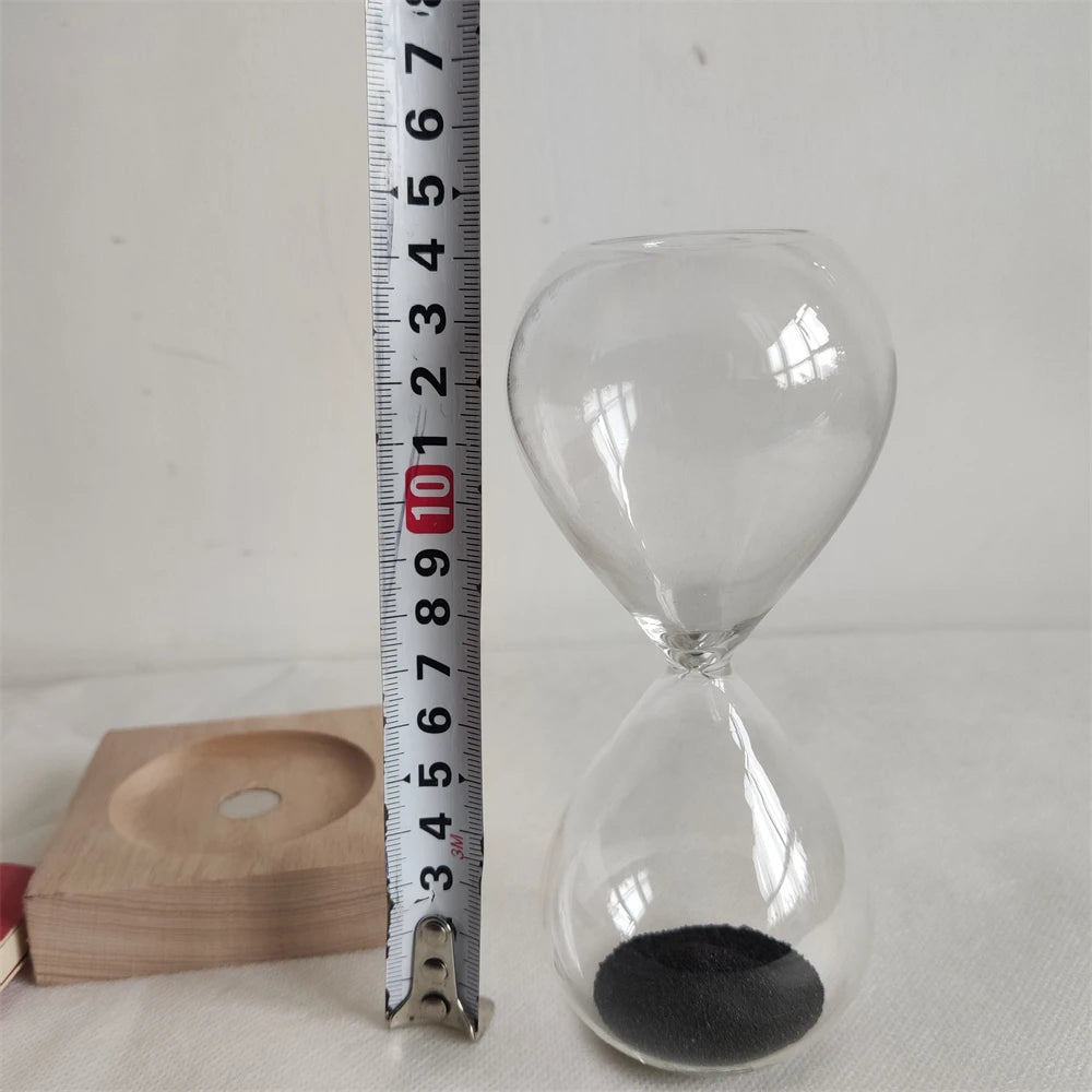 Magnetic Glass Hourglass Desk Ornament