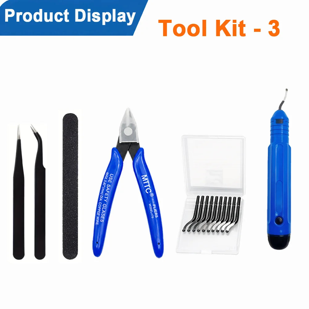 3D Printing Maintenance and Finishing Tools, Set Options