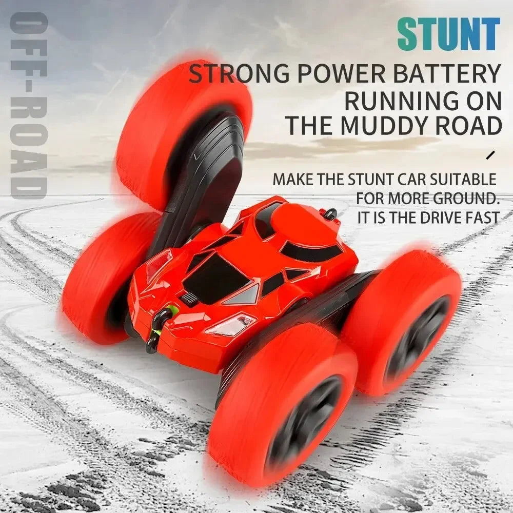 RC Stunt Car Children Double Sided Flip 2.4G Remote Control 360 Deree Rotation Off Road Drift RC Car Gifts For Kids Adults Boys 