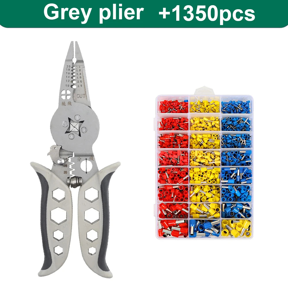 Multi Functional Electrician Tools Pliers Crimping Tool set For Wire Splitting And Stripping Specialized For Electricians