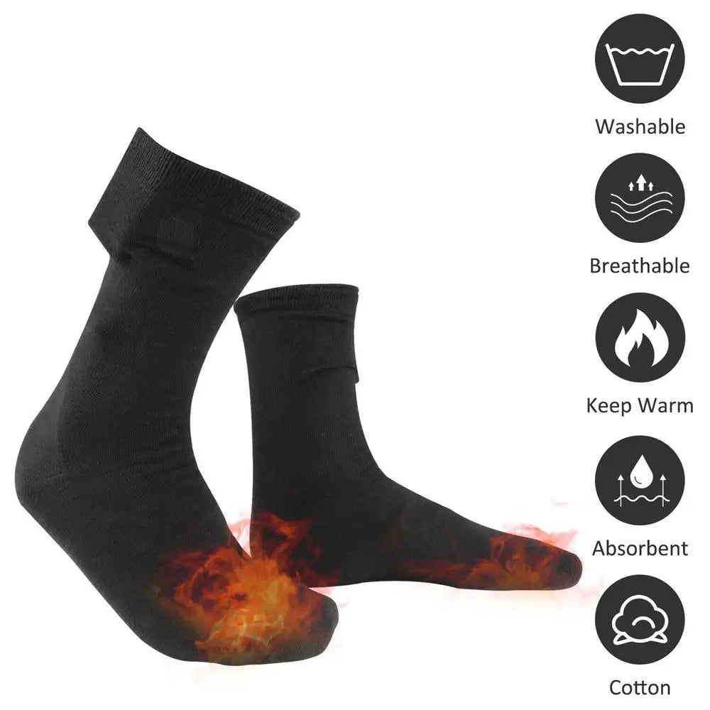 USB-Powered Heated Socks — One Pair