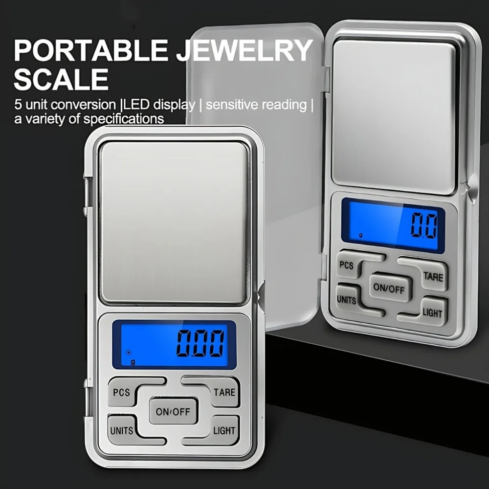High Precision 500g/0.01g Mini Pocket Scale, Accurate Digital Jewelry Scale with LCD Display, Compact Portable for Easy Carry 