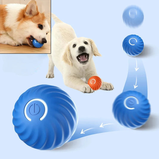 Dog Toy Ball Automatic Moving Bouncing Rolling Ball USB Smart puppy Interactive Dog Chew Toy Ball Spy-shop.com