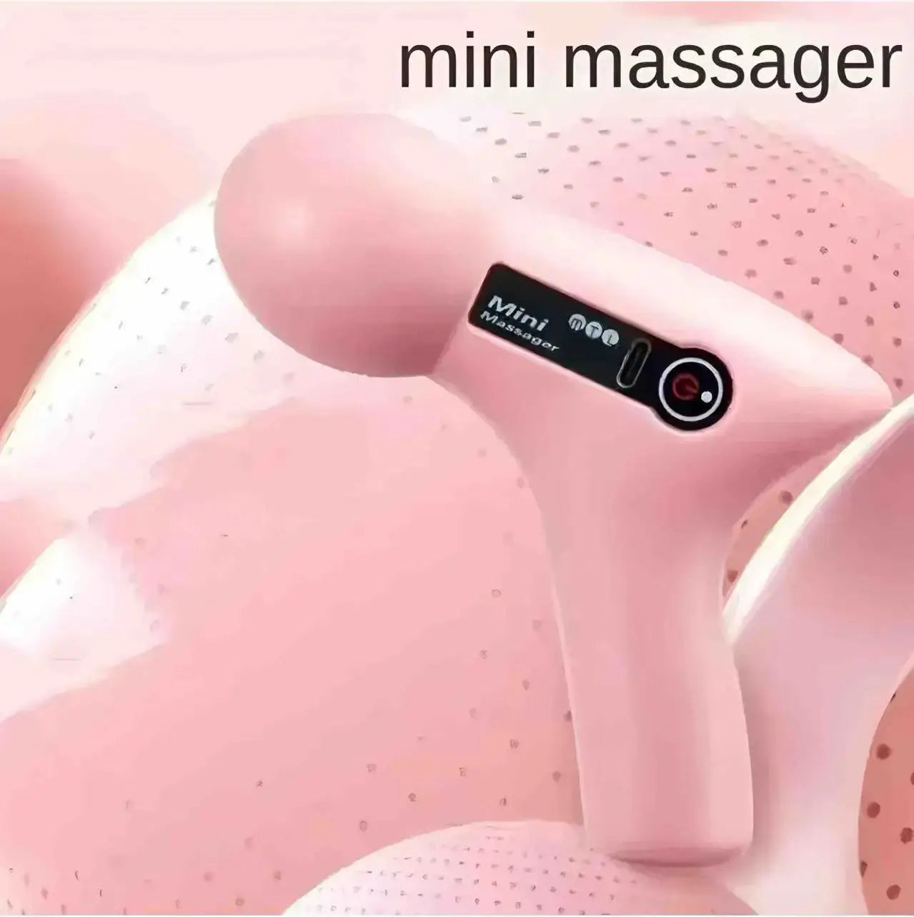 Mini Massage Massage LCD Screen 6 Heads Gun Muscle Massager Portable Electric Fascia Gun for Neck Foot Body Fascia Gun 