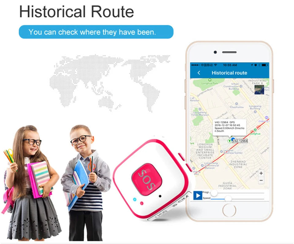 Kids Elder Car GPS Tracker Kinderen GPS V28 Locator Pendant Twee-wegs gesprekken Valalarm Gratis APP WIFI GPS LBS-tracking SOS bellen