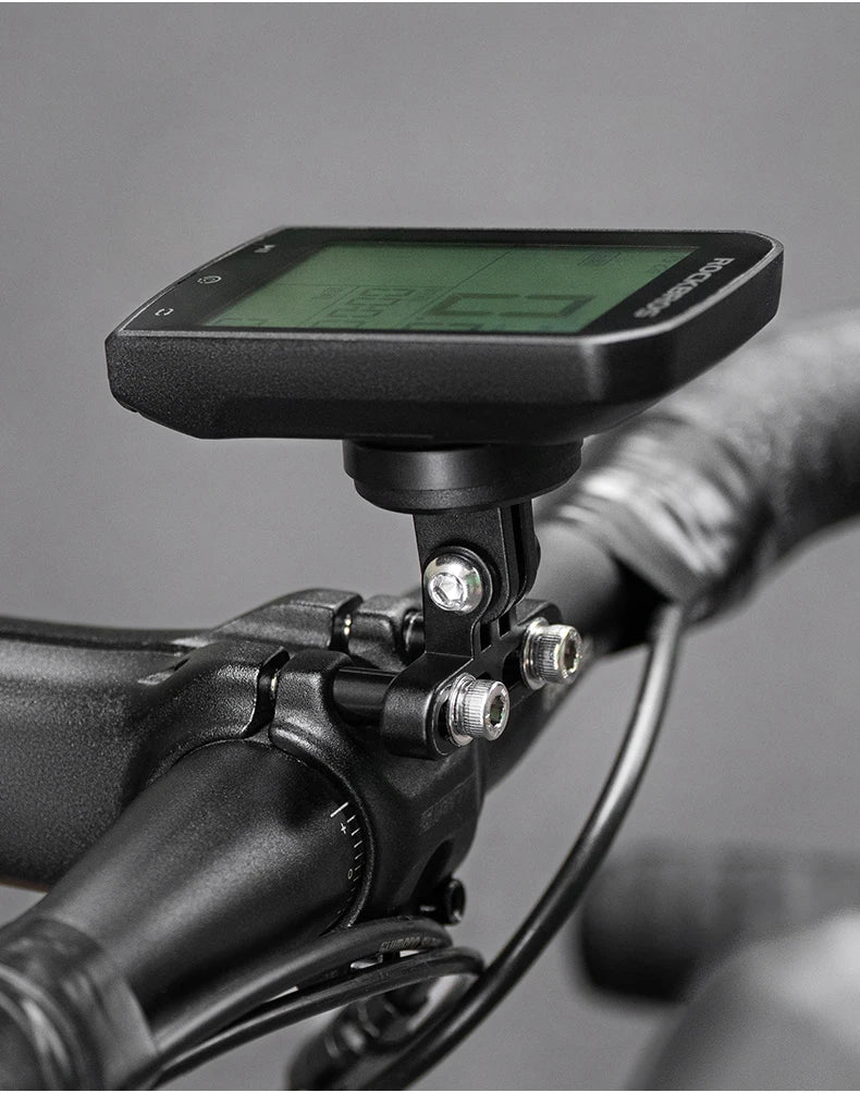 Prolunga per Supporto Computer da Bici con Porta Luce Anteriore Staffa in Lega