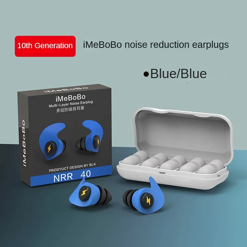 Noise-cancelling Sponge Earplugs Mute Sleep Soundproof Earplugs Separate Assembly Waterproof Silicone Earplugs Security 