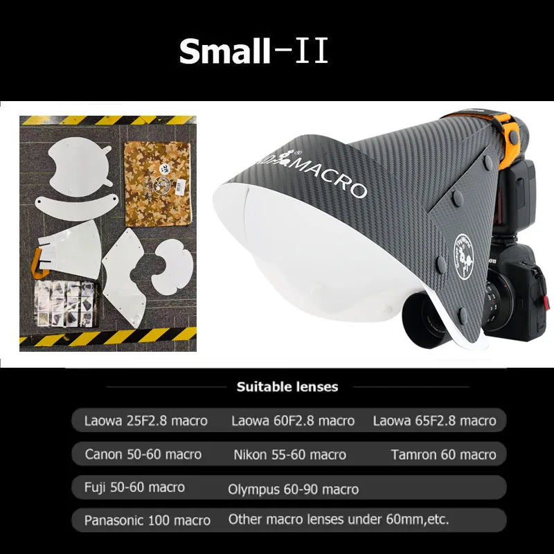 Macro Flash Diffuser - Size and Accessory Options