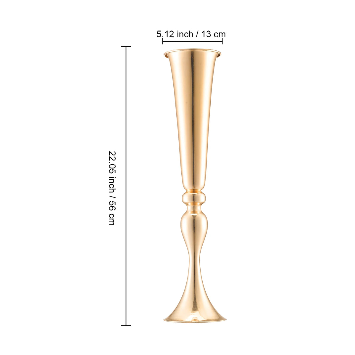 Tall Crystal Wedding Flower Stand Metal Centerpiece Vase - Spy-shop.com