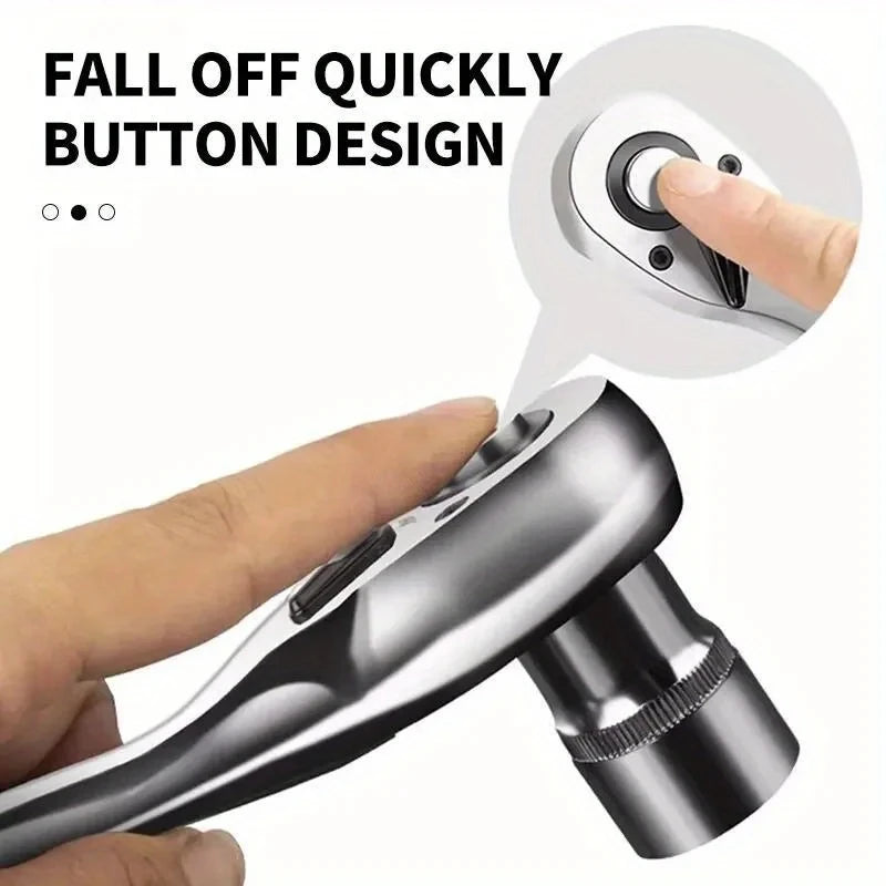 1/4-Inch Drive Socket Ratchet Handle, 24 Teeth