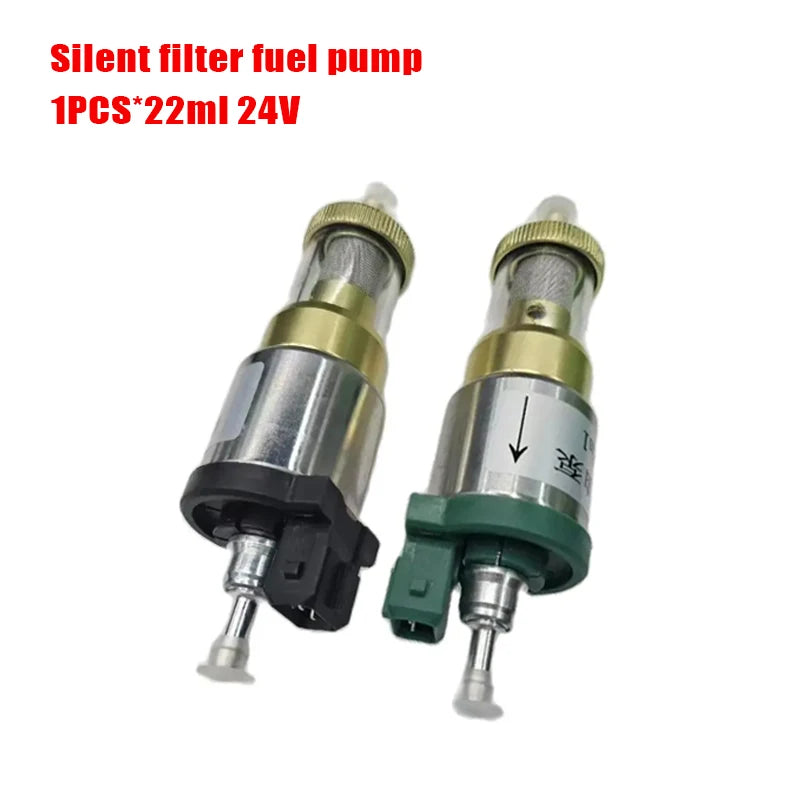 22ml 12V 24V Car Silent Fuel Pump +Bracket Air Heater Diesel Metal Car Heater Fuel Pump Air Parking Heater Accessories