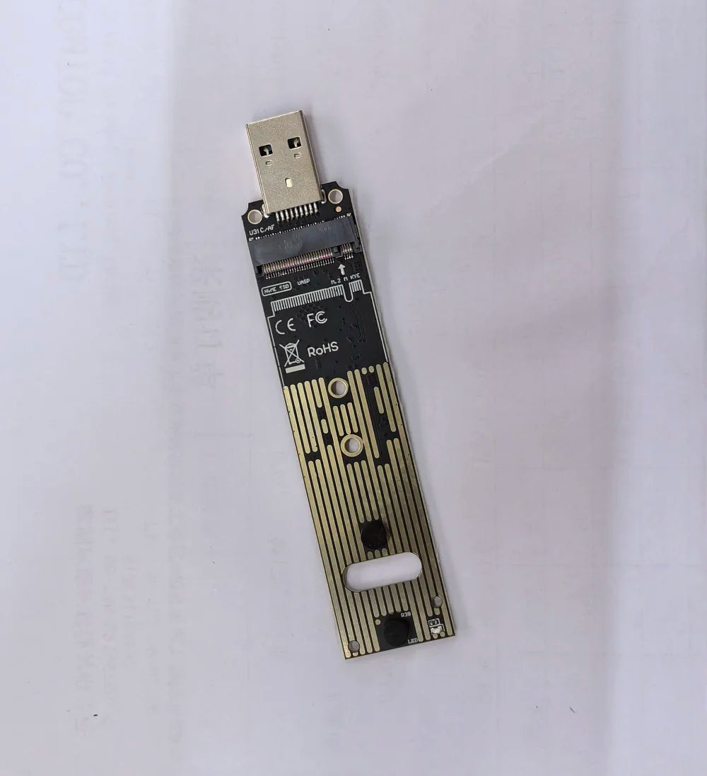 M.2 NVMe-zu-USB-Adapterplatine