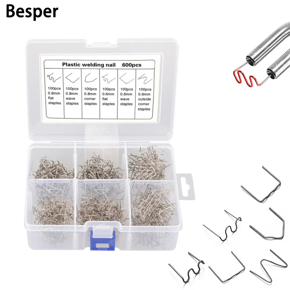 Hot-Stapler Plastic Repair Staples, Multi-Pack