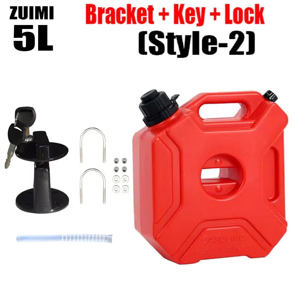 3/5L Child Lock Mororcycle Accessories Fuel Tank Petrol Cans Barrels Can Gas Spare Container Anti-static Jerry Can Fuel Tank 