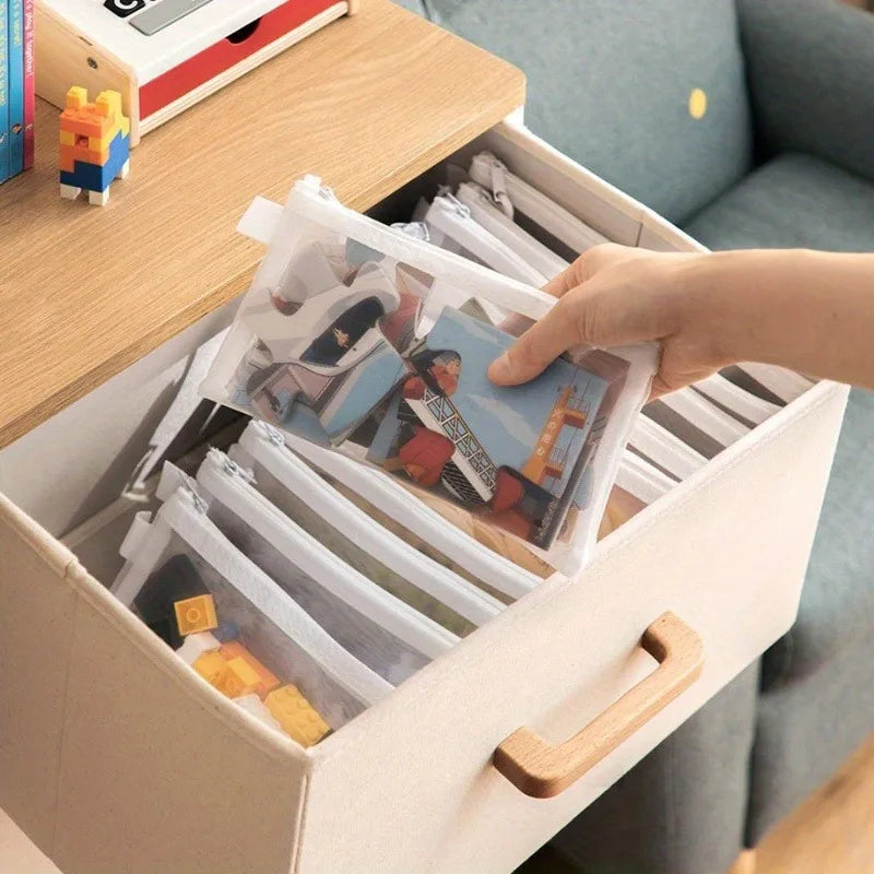 Su Geçirmez File Fermuarlı Çanta Seti (5 adet)