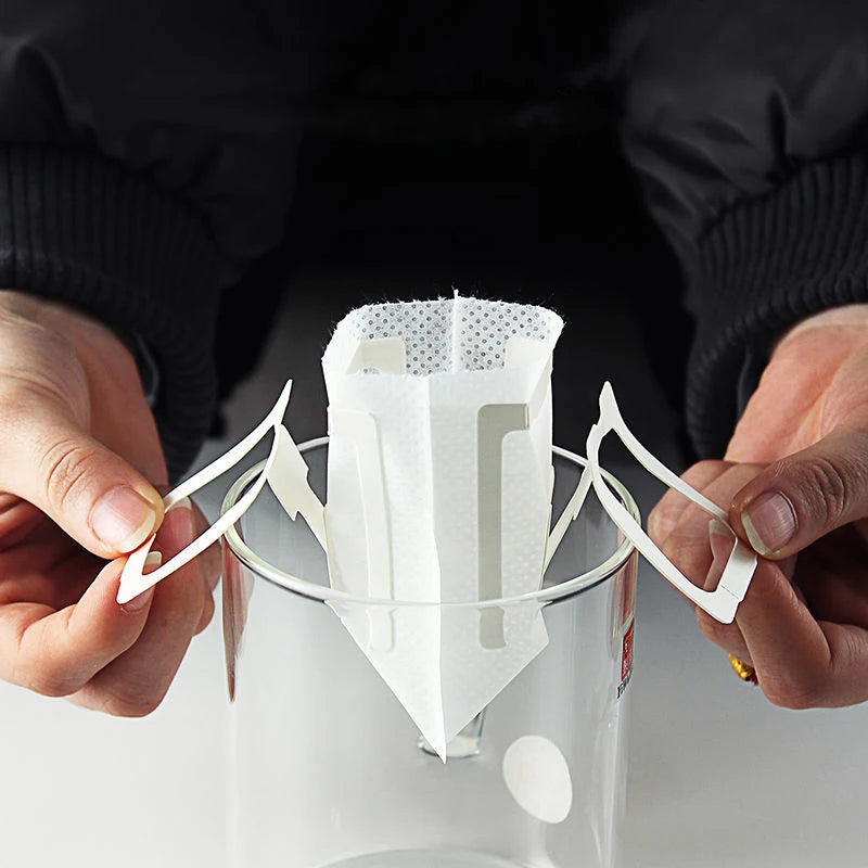 50/100 pcs Coffee Filter Bags Disposable Drip Coffee Paper Pack Portable Hanging Ear Espresso Coffee Accessories Tea Tool 