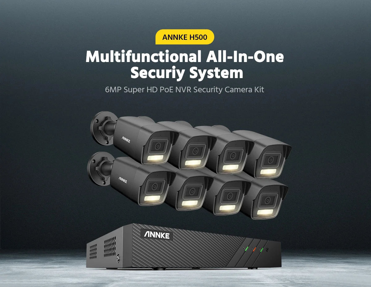 ANNKE 3K Ultra HD PoE Security Camera System with 8CH NVR