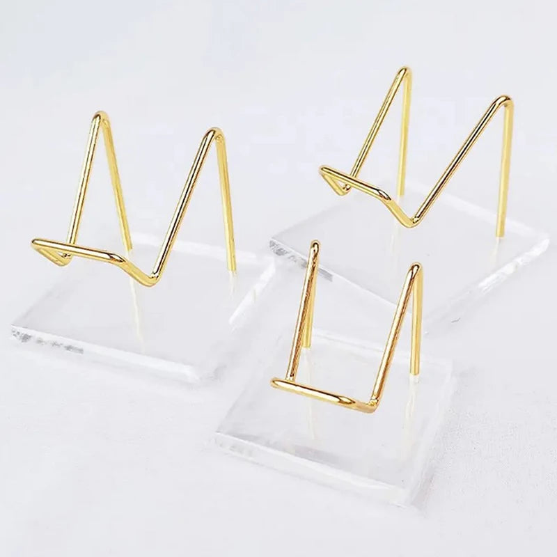 Metal Mineral Display Stand with Acrylic Base