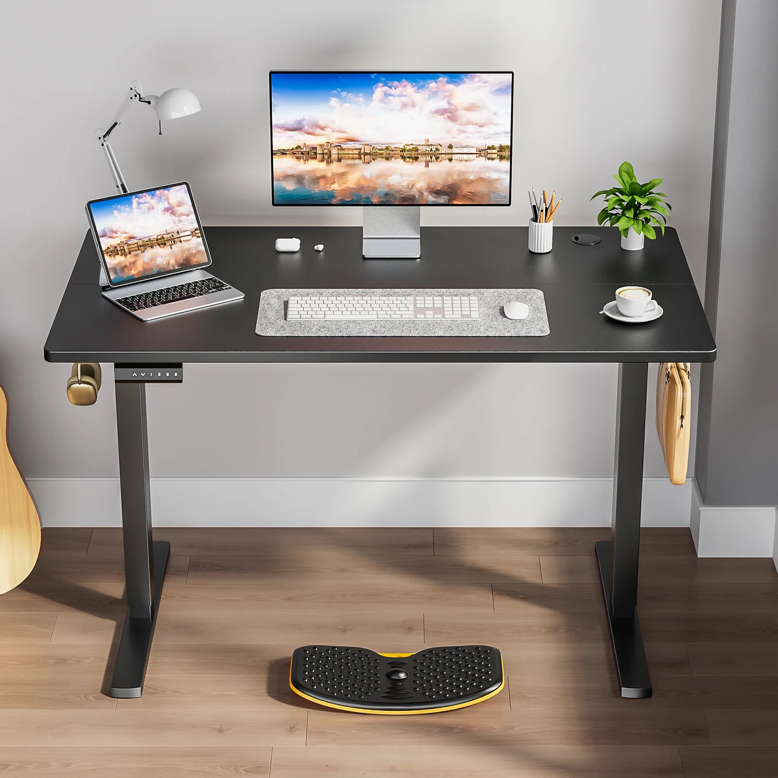 Electric Height Adjustable Standing Desk with Memory Settings