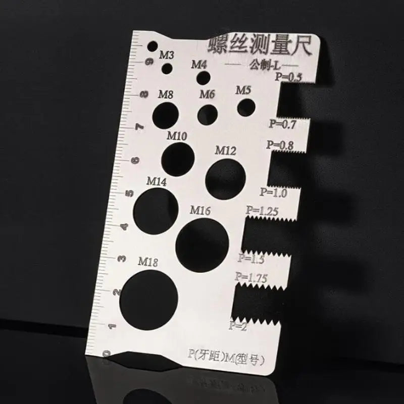 Screw Thread Pitch and Diameter Gauge