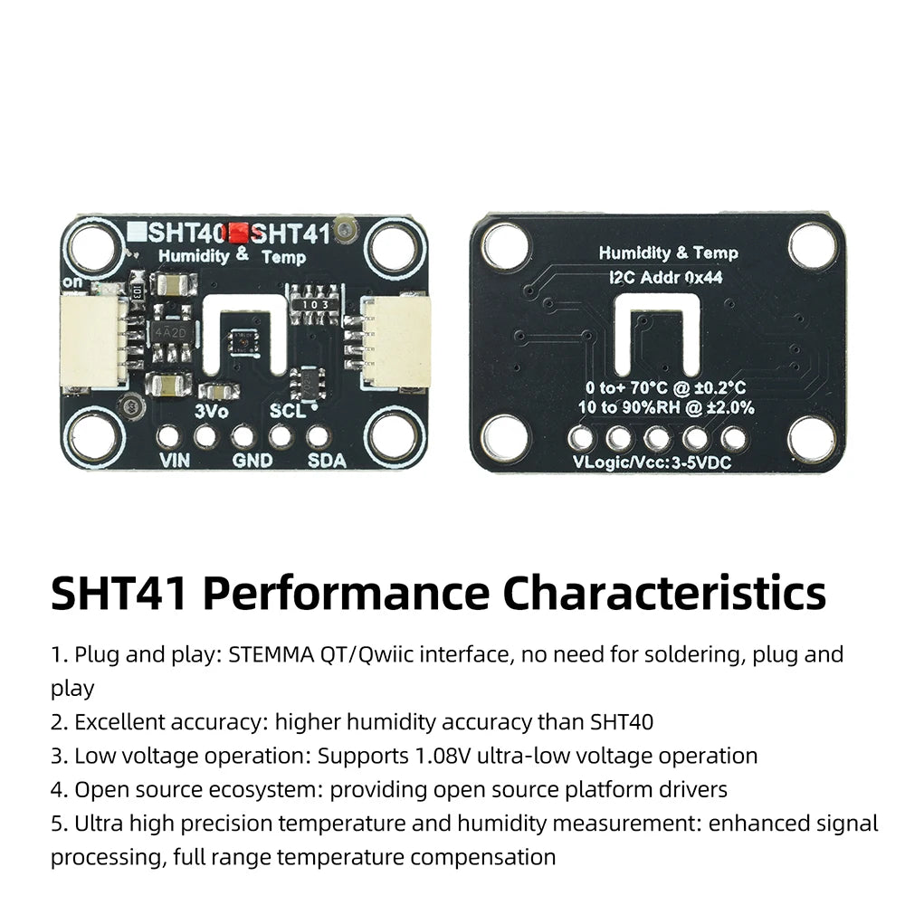 Modulo I2C di temperatura e umidità SHT41 o SHT45