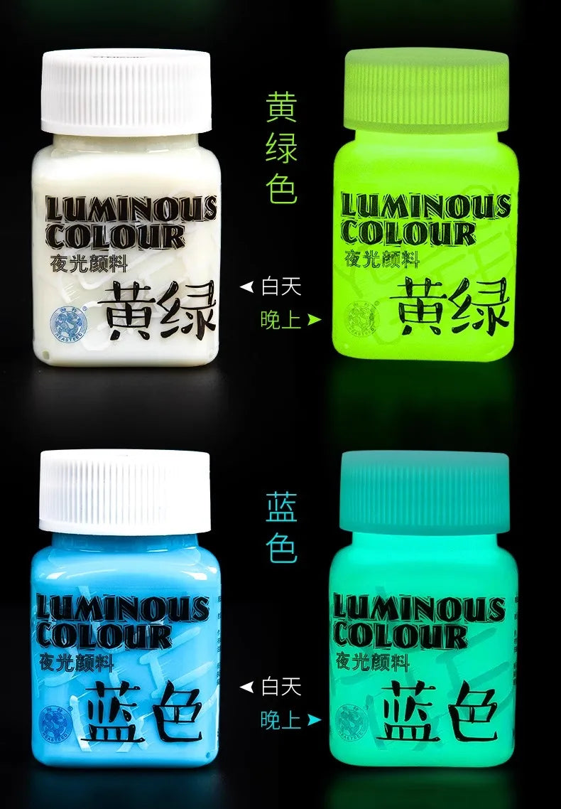 58ML Fluorescent Acrylic Pigment – Glow in the Dark