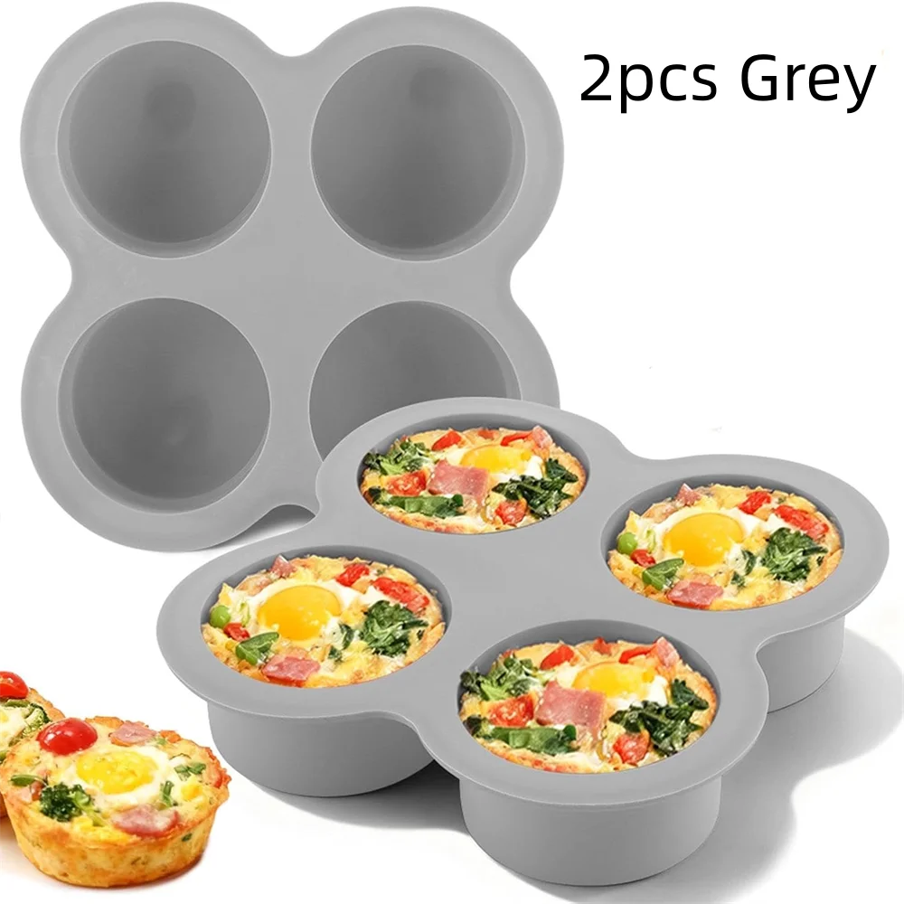Fire-kop silicone æggeform og mini muffinform