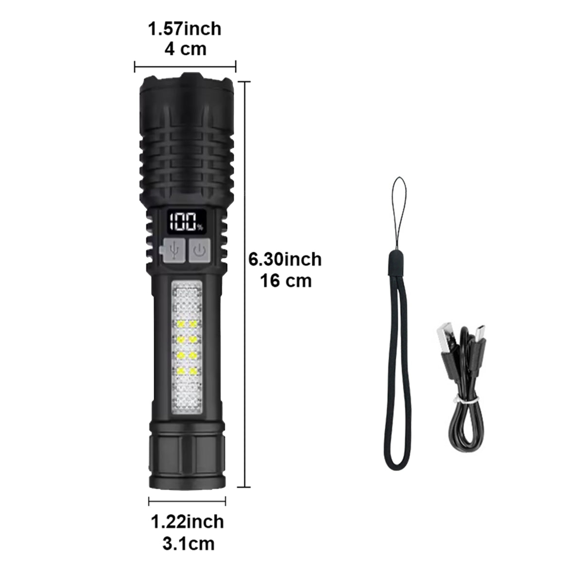 2026 New Upgrade Ultra Powerful Flashlights Rechargeable LED Tactical Torch Super Bright Lamp Outdoor Adventure Fishing Camping