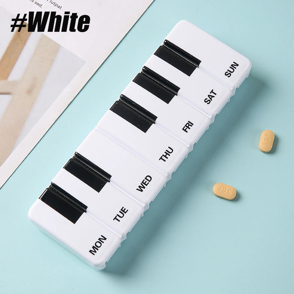 Seven-Day Pill Organiser with Individual Lids