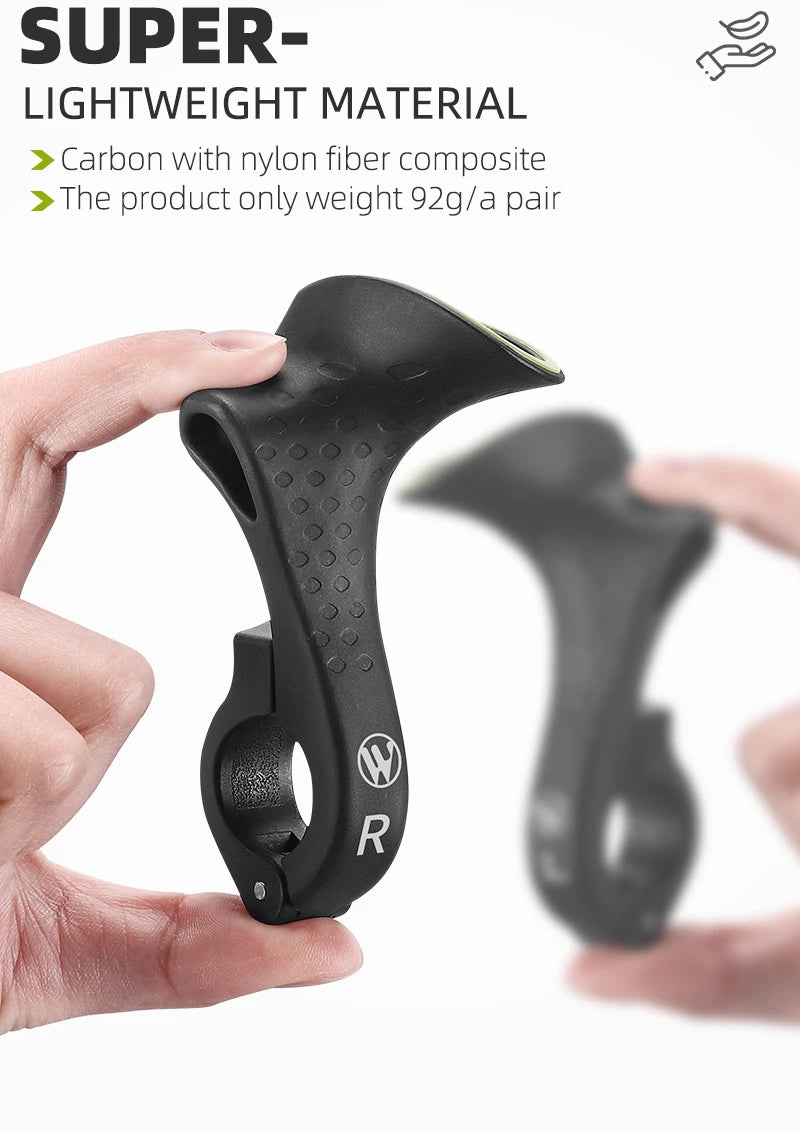 Extender ergonomici per manubrio bicicletta West Biking — coppia