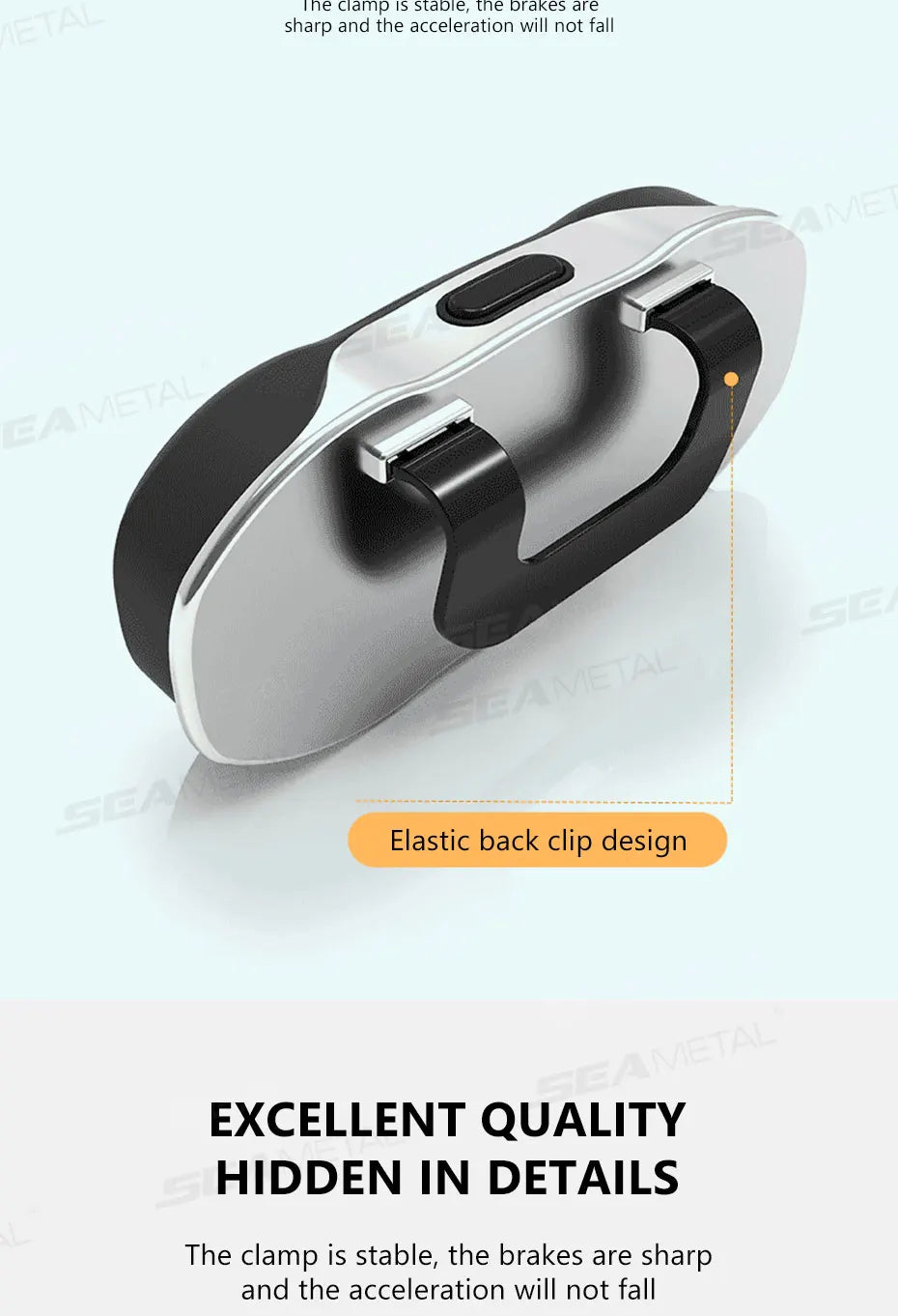 SEAMETAL Large Car Glasses Holder Clip on Sun Visor Sunglasses Holder Universal Car Eyeglasses Case Anti Scratch Flocking Layer