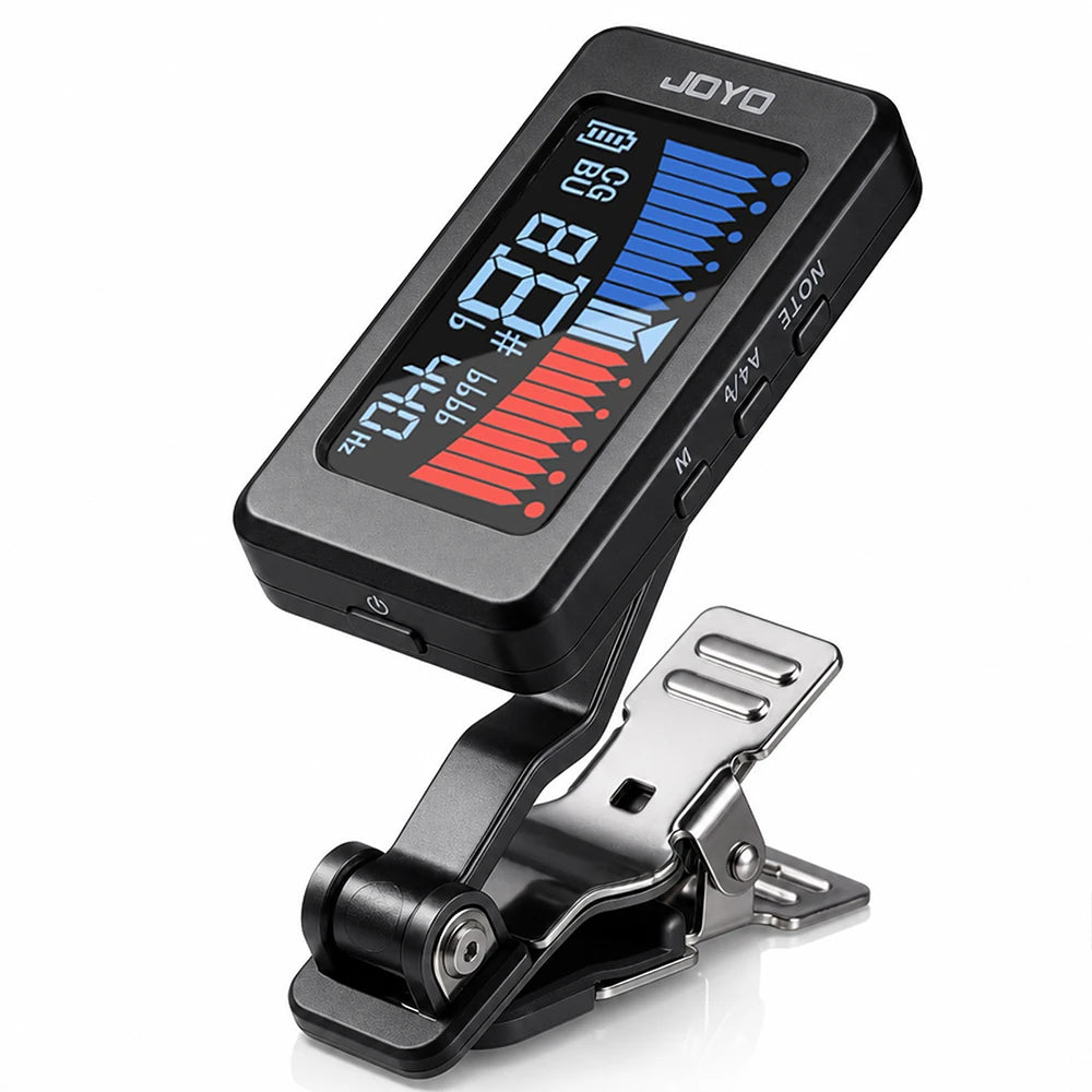 JT-480 Rechargeable Clip-On Tuner for Guitar, Bass and Ukulele