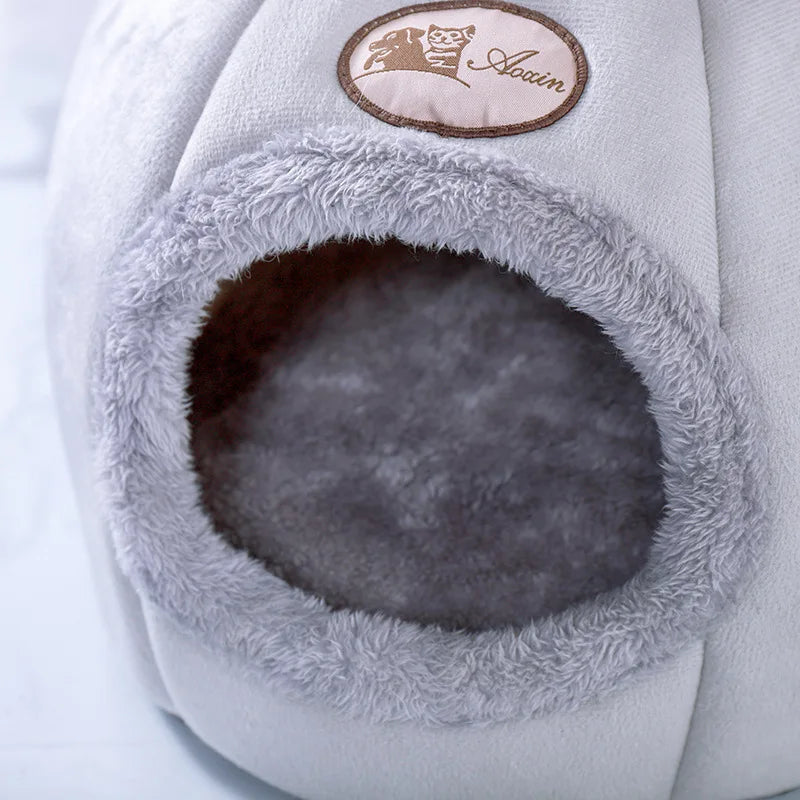 New Deep Sleep Comfort In Winter Cat Bed Iittle Mat Basket Small Dog House Products Pets Tent Cozy Cave Nest Indoor Cama Gato 