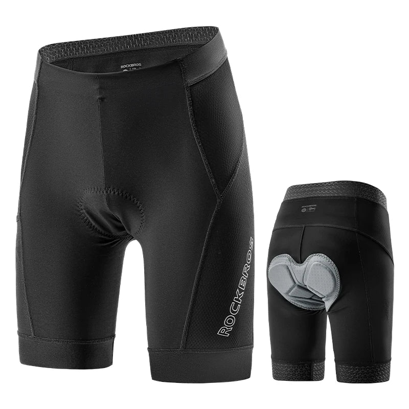 Pantaloncini da ciclismo imbottiti da uomo, asciugatura rapida e traspiranti