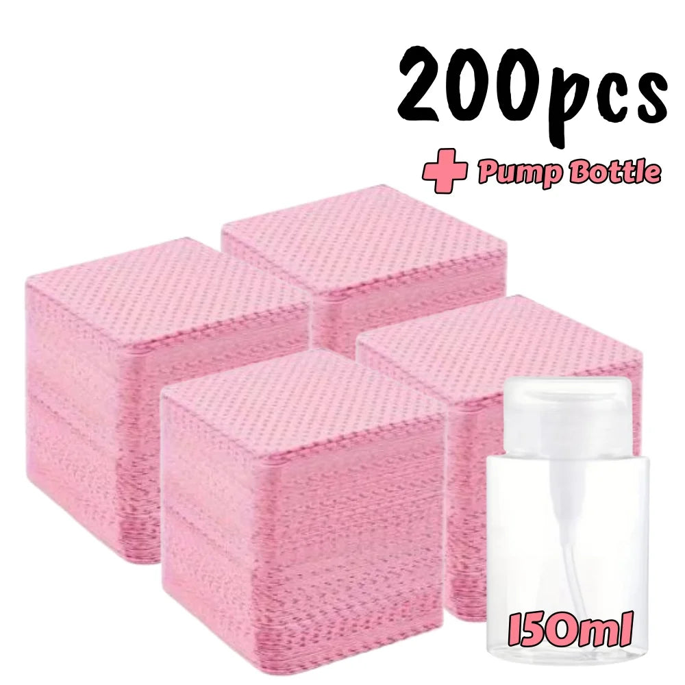 Lint-Free Nail Wipes Gel Cleansing Tissues