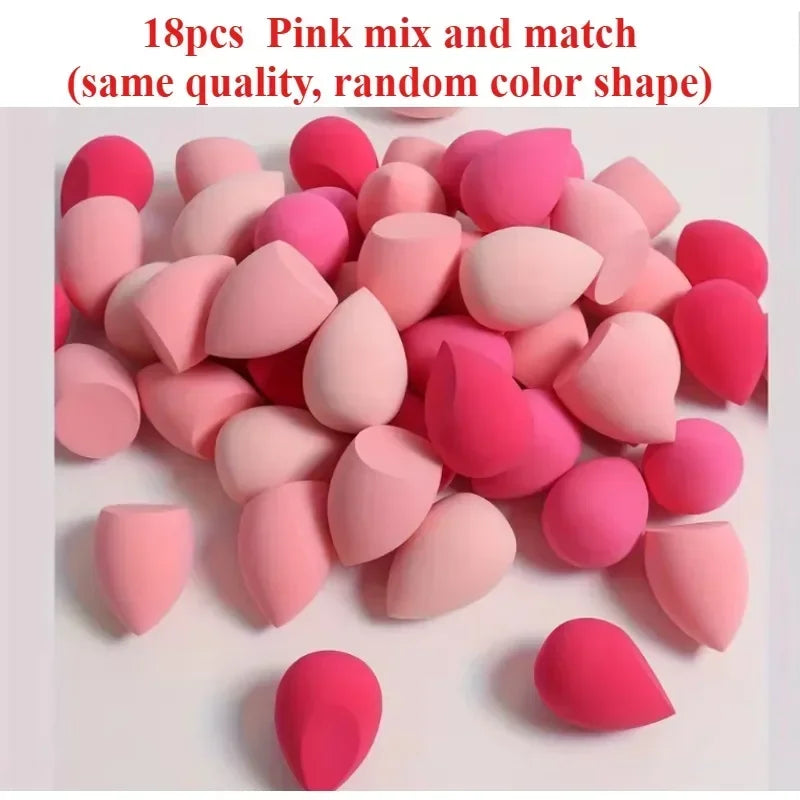 4/7/18piece makeup sponge set suitable for liquid BB cream powder application makeup egg dry wet dual-use powder puff girl 