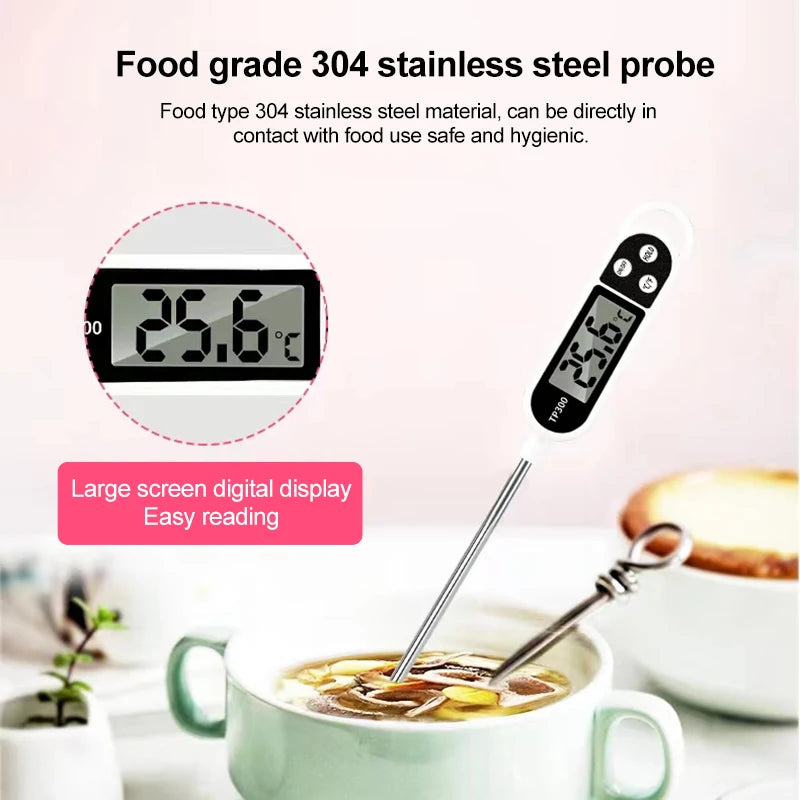 Digital Cooking Probe Thermometer, Celsius/Fahrenheit