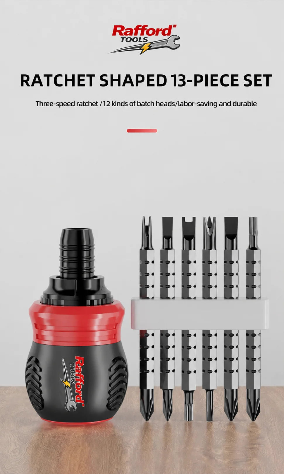 13-Piece Ratcheting Screwdriver Set