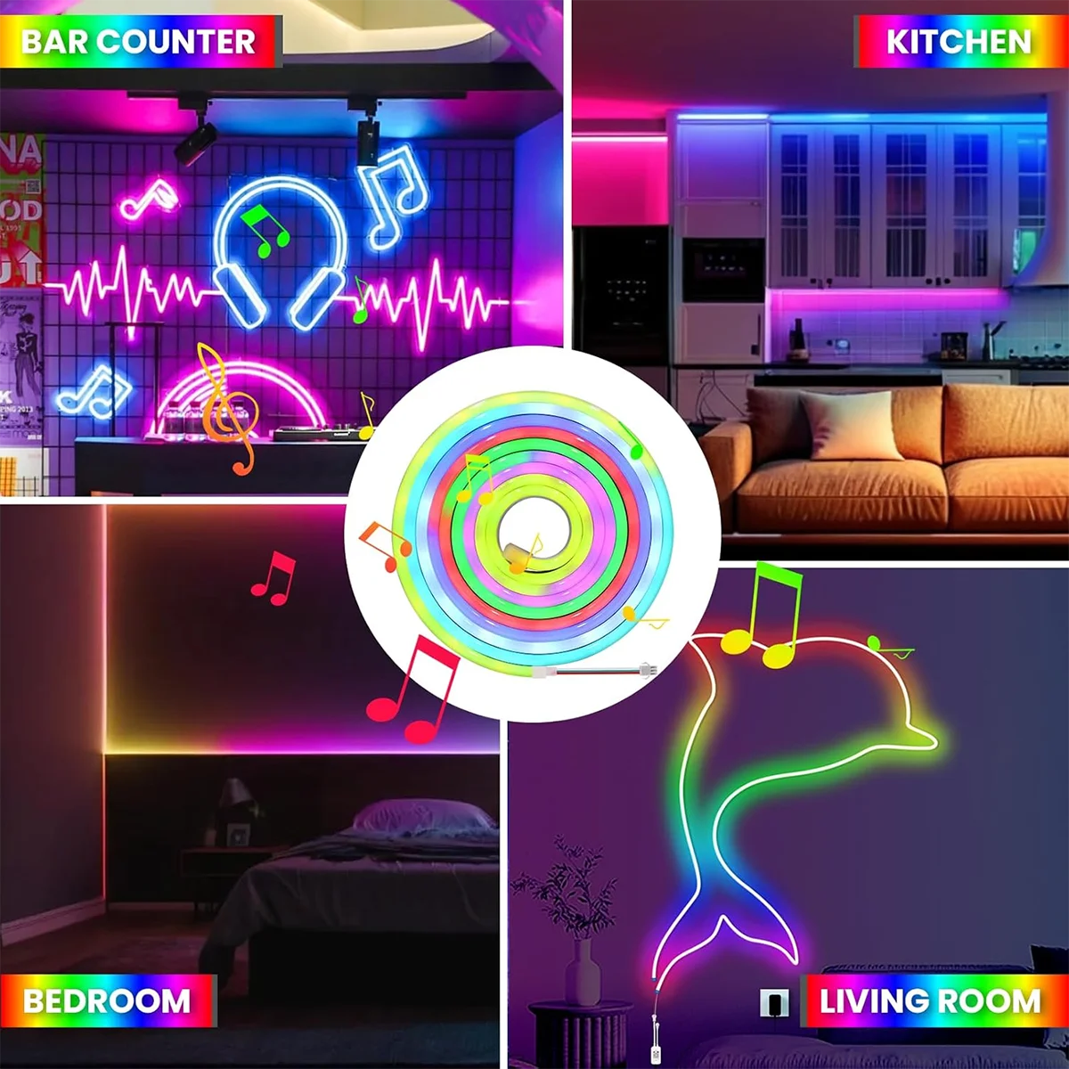 USB RGBIC Flexible Ambient Light Strip