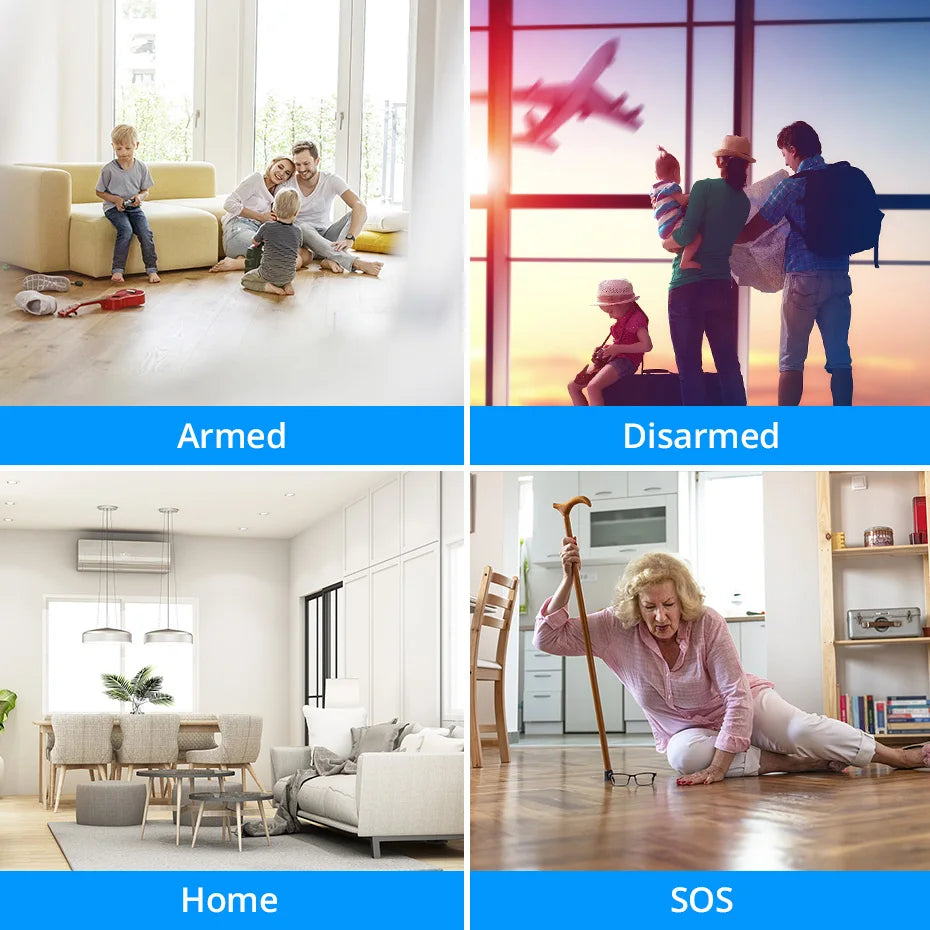 Tuya WiFi Siren Alarm System Kit with 110dB Home Alert