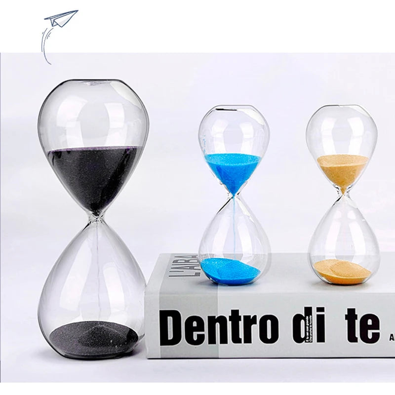 Timeglas i glas, 5 eller 30 minutter