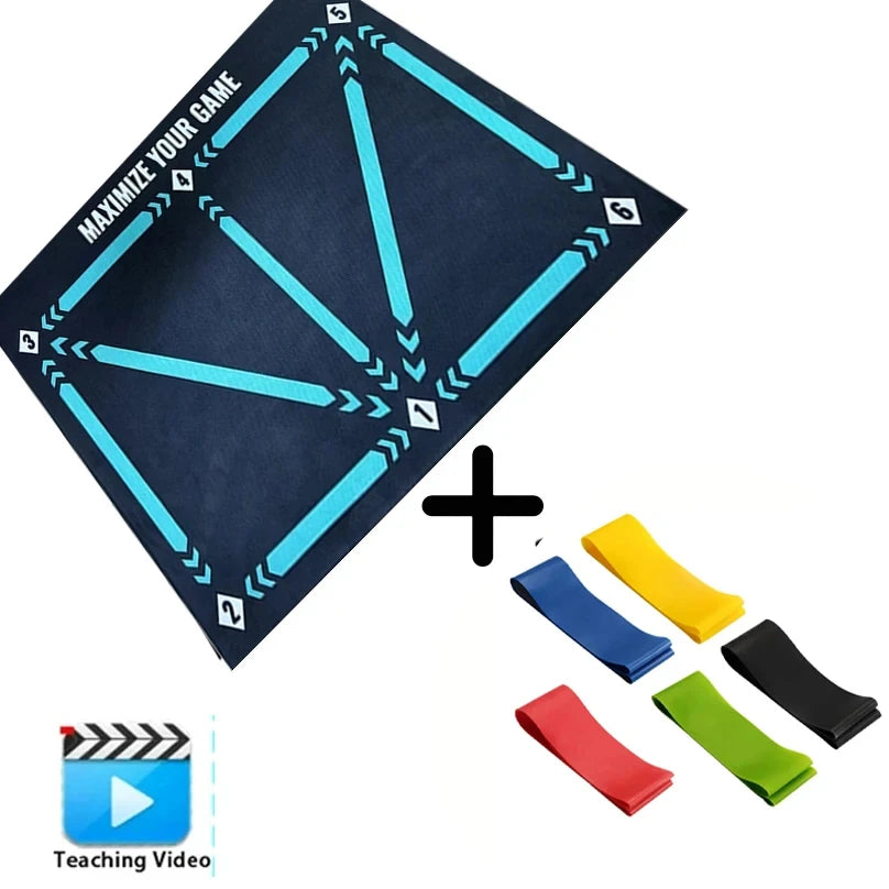 90cm Football Training Mat Durable Non Slip Foldable Kids Adults Dribble Training Mat Football Training Indoor Ourdoor Equipment 