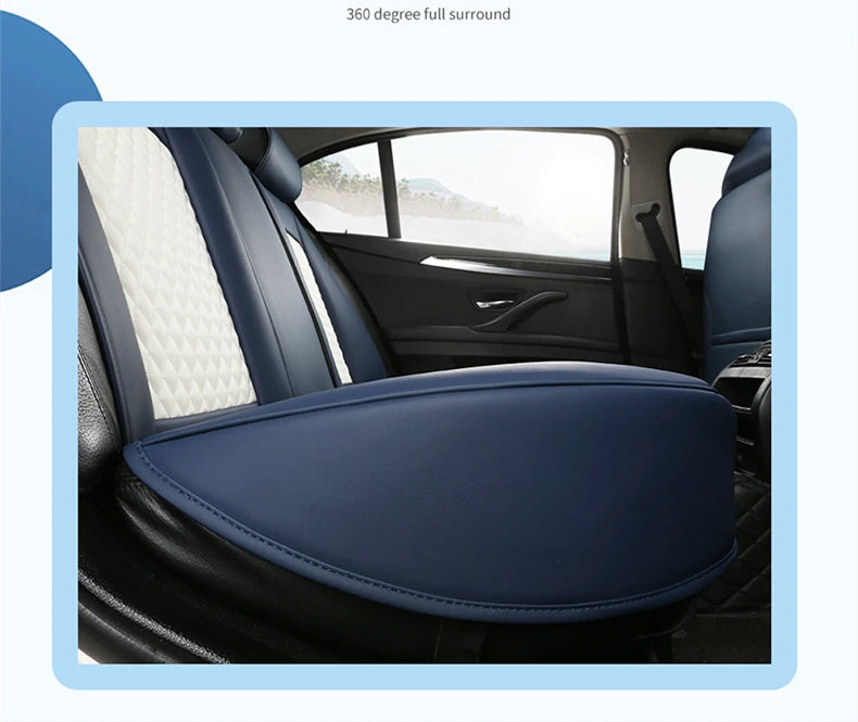 Універсальні чохли на автокрісла – комплект повного покриття з нубукової шкіри Nappa