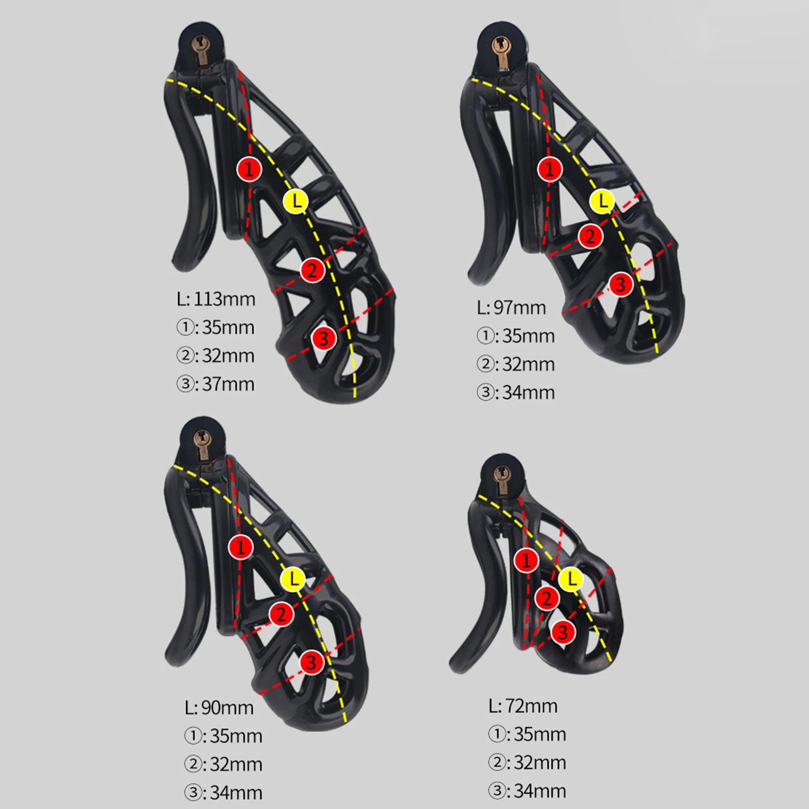 Erkek Bekaret Penis Kafesi Bel Kemeri Seti