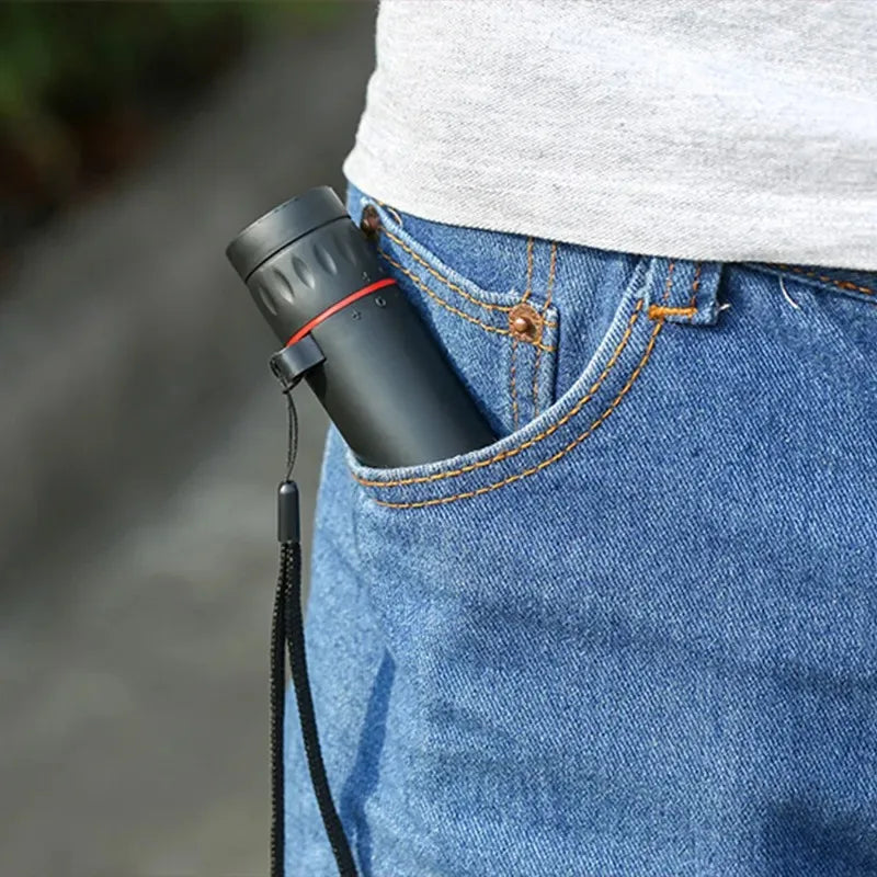 Telescópio monocular 2000x24, portátil, telemóvel com suporte, atividades ao ar livre como acampamento, caça e observação de aves