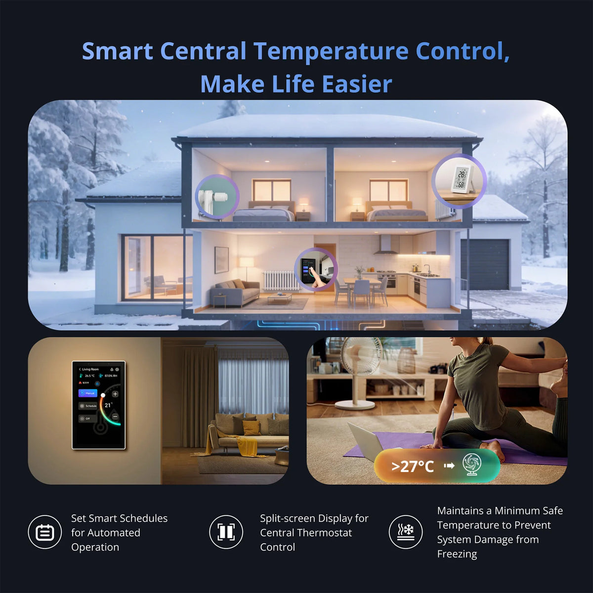 Painel de controlo doméstico inteligente SONOFF NSPanel Pro 120